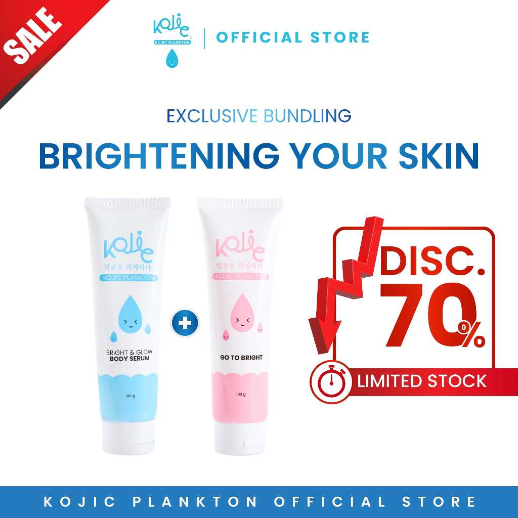 [PAYDAY PAKET HEMAT] [2 PCS] KOJIC KOJIC PLANKTON BRIGHT & GLOW BODY SERUM + GO TO BRIGHT BODY SERUM