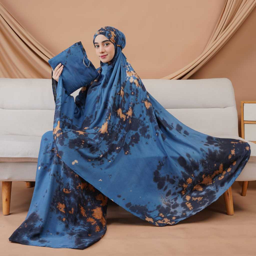 MUKENA RAYON BALI DEWASA / MUKENA MURAH MOTIF BUNGA DAISY / MUKENA BATIK