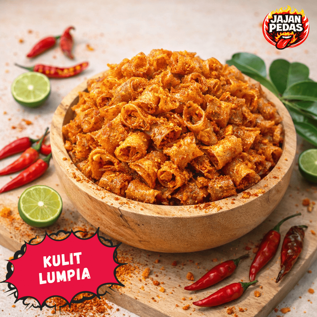 Kulit Lumpia Goreng / Lumring / Lumpia Kering Daun Jeruk Pedas & Original 250 gram