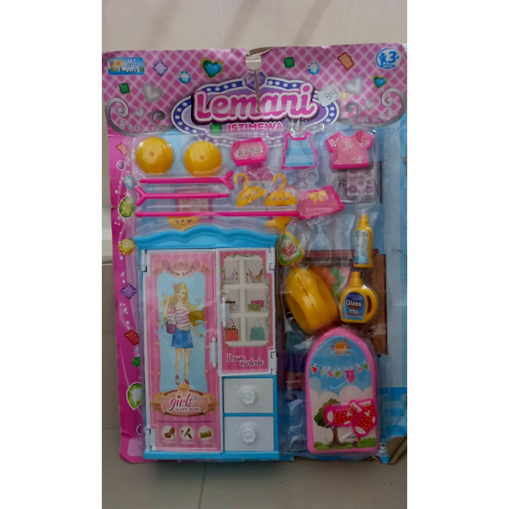 Mainan lemari lemari istimewa IM03 mainan anak anak mainan rumah rumahan set