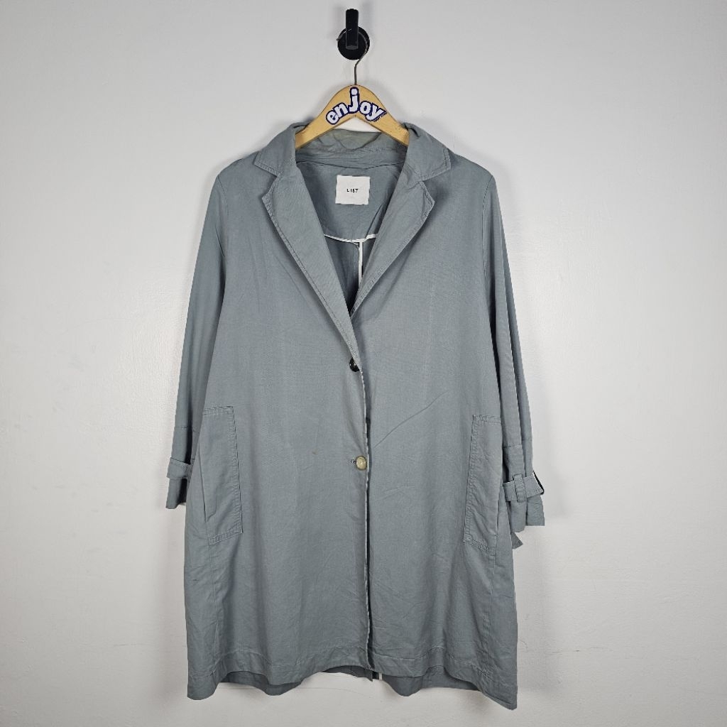 blazer panjang mantel coat LIST outer wanita hijab muslim outwear second preloved