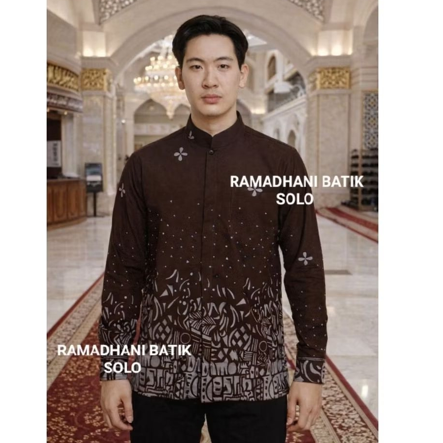 KOKO SUTENA MAHOGANY batik pria Koko modern lapis furing premium