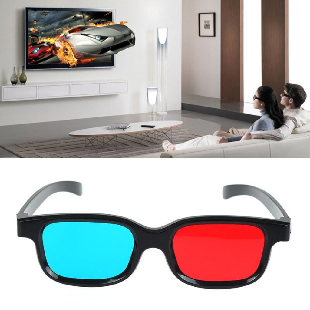Kacamata Film 3D Bioskop Movie Cinematic Frame Plastik H3