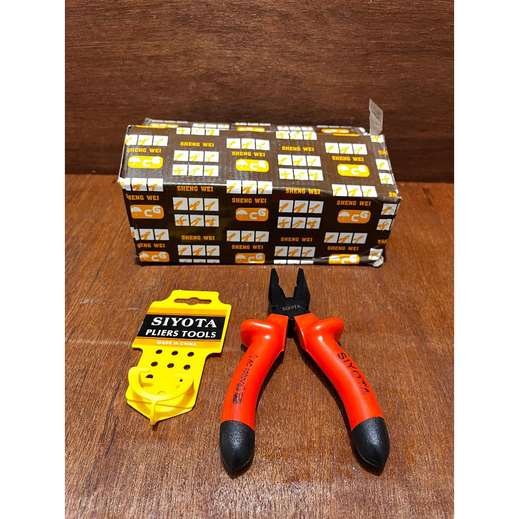 Tang Kombinasi Listrik Siyota 6 Inch - Tang Multifungsi - Tang Listrik - Hand Tools/1000volt/kualita