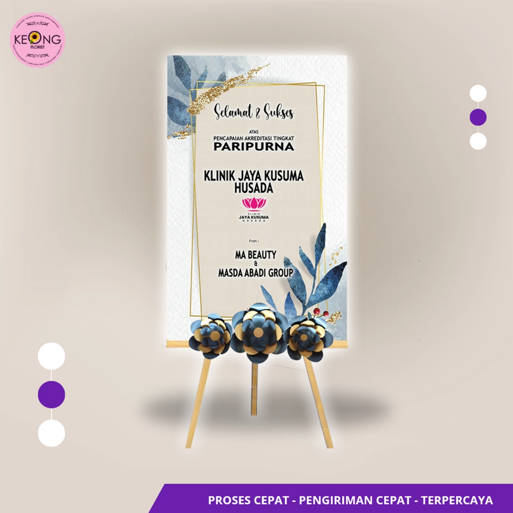 Paket 1 Papan Ucapan Paper Flower