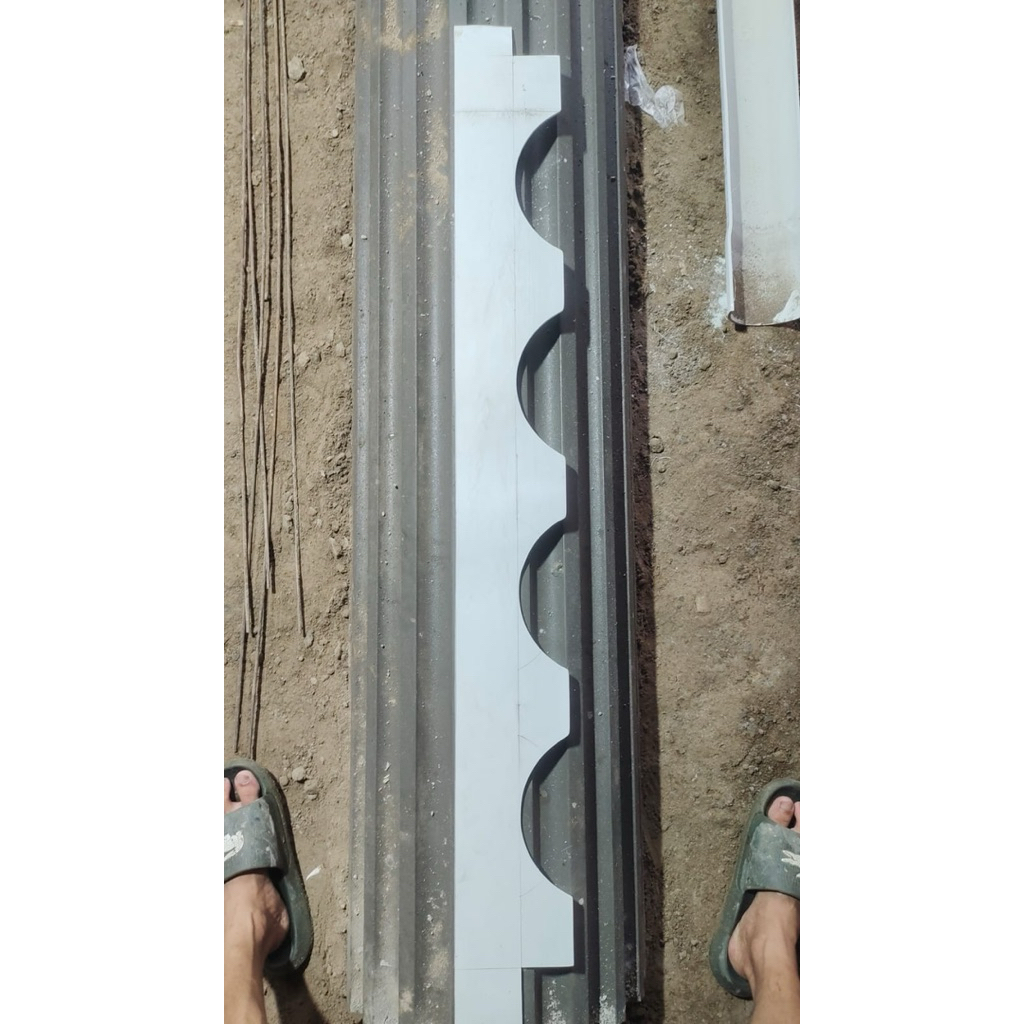 Cetakan lis profil dinding motif alur uk 1meter