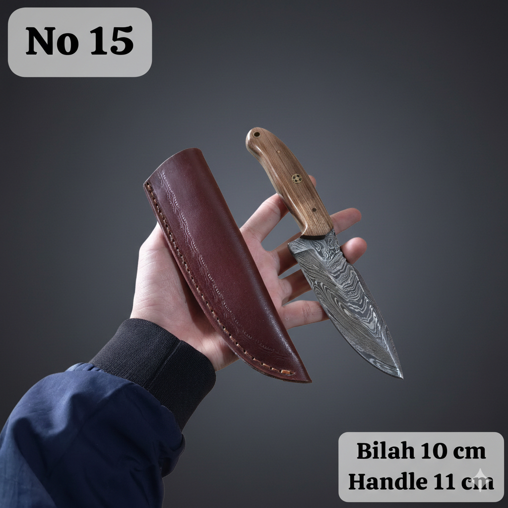 HK Pisau Dapur I Pisau Multifungsi I Pisau Serbaguna I Pisau Damascus Tempa Asli