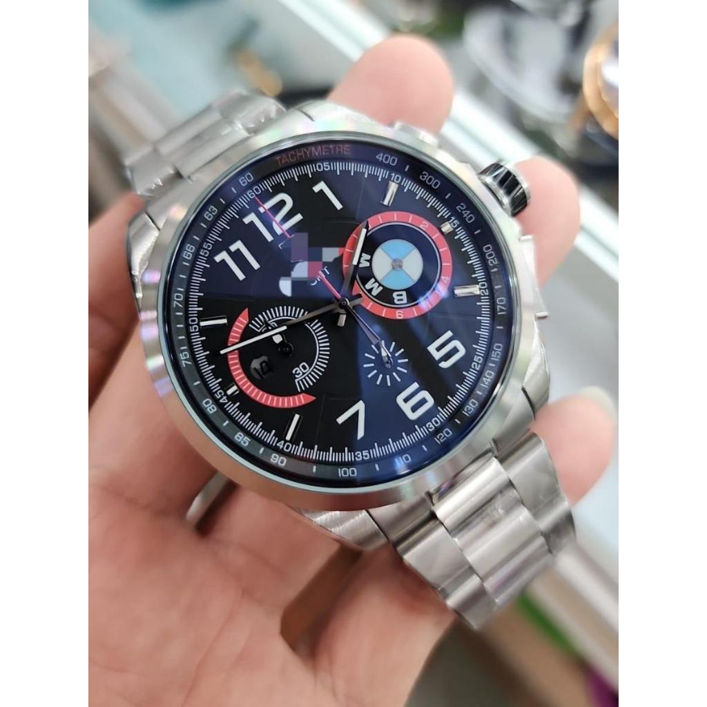 The Luxe Watch02 Pria Carrera BMW 44MM Steel Rare Edition Watch Jam Tangan Pria Original
