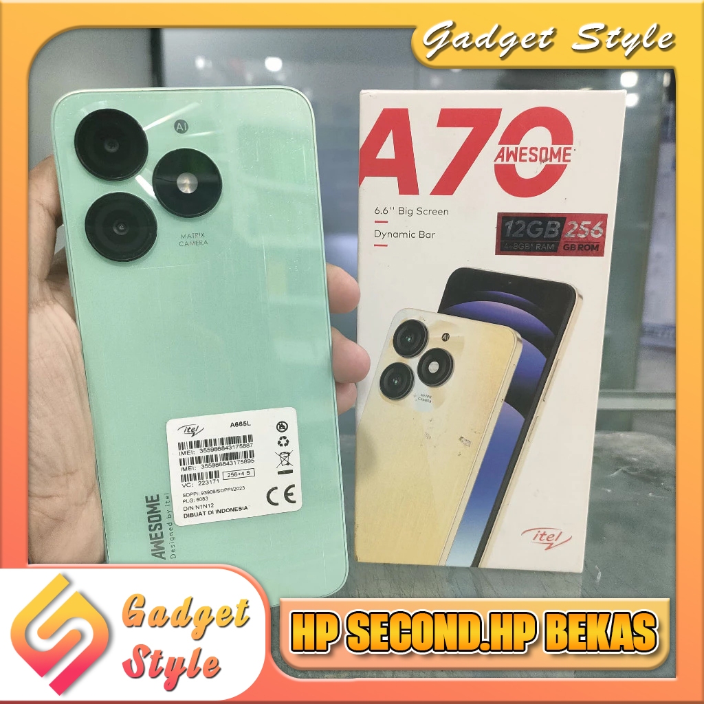 iTel A70 Ram 3/64GB | Ram 3/128GB | Ram 4/64GB | Ram 4/128GB | Ram 4/256GB | Ram 8/128GB Second Resm