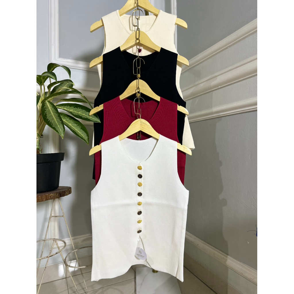 VEST RAJUT VEST IMPORT VEST BKK VEST PUTIH VEST KRIM VEST HITAM