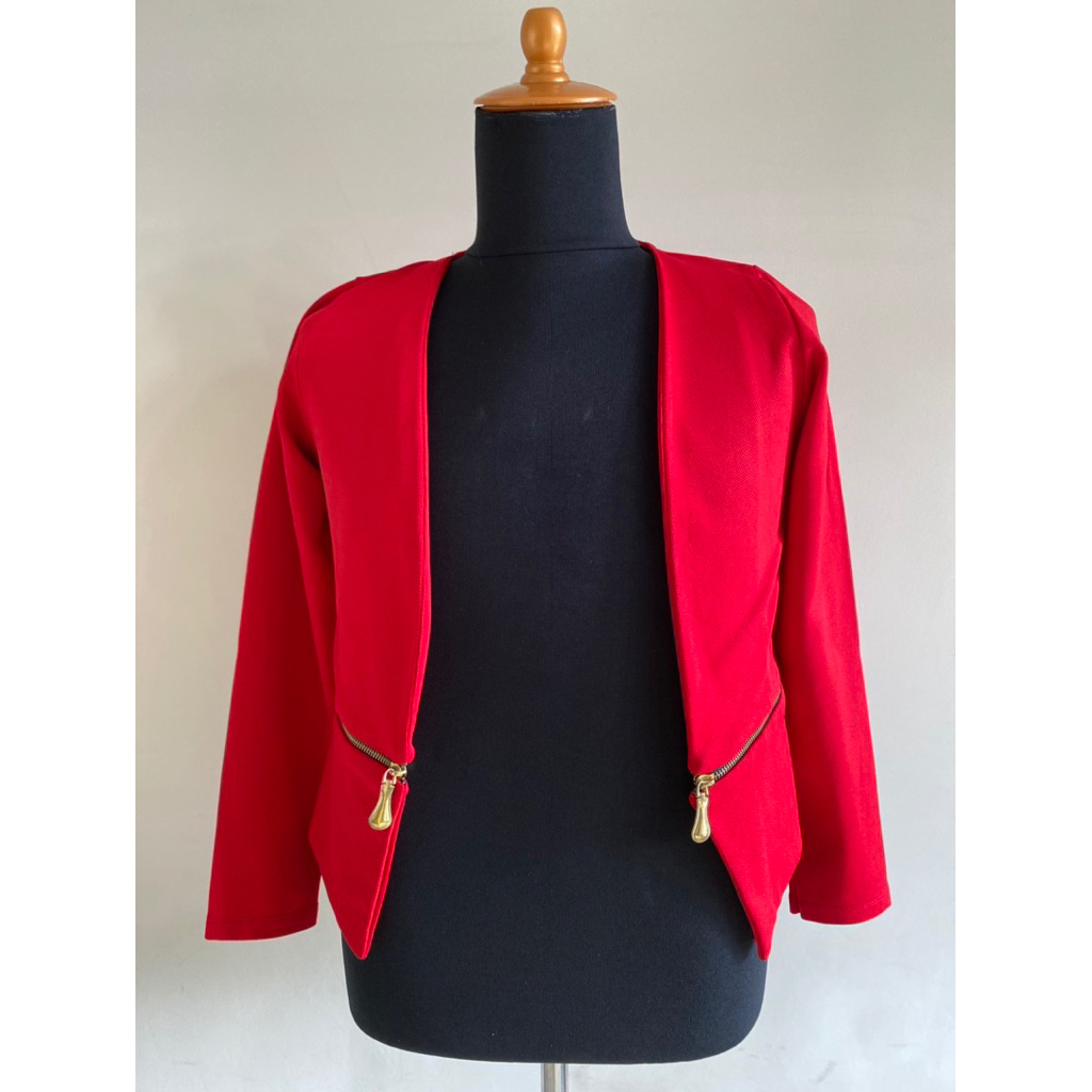 RED BLAZER | BLAZER ZIPPER | BLAZER UNIK