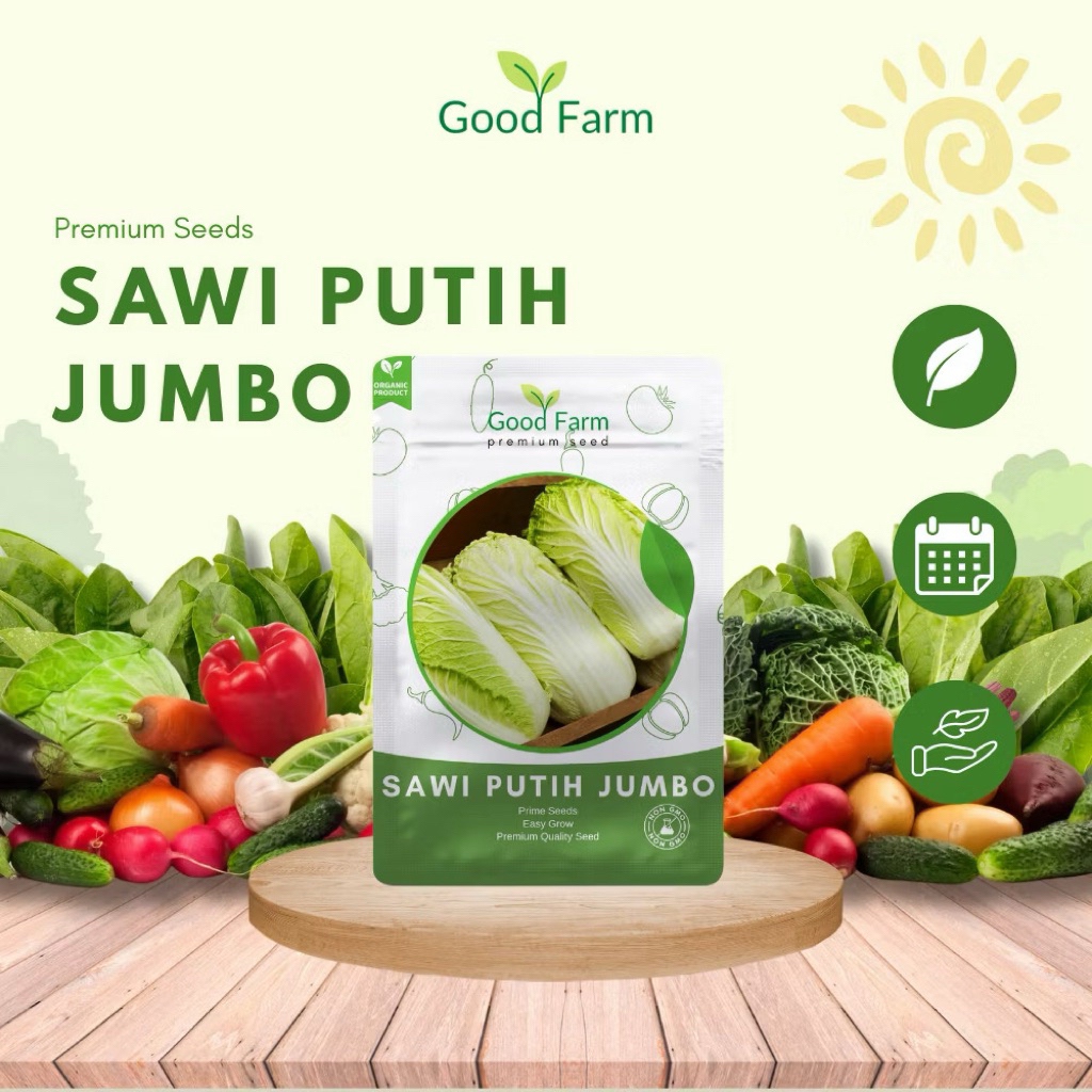 GoodFarm - Benih Sawi Putih Jumbo Premium Kemasan Urban Farming