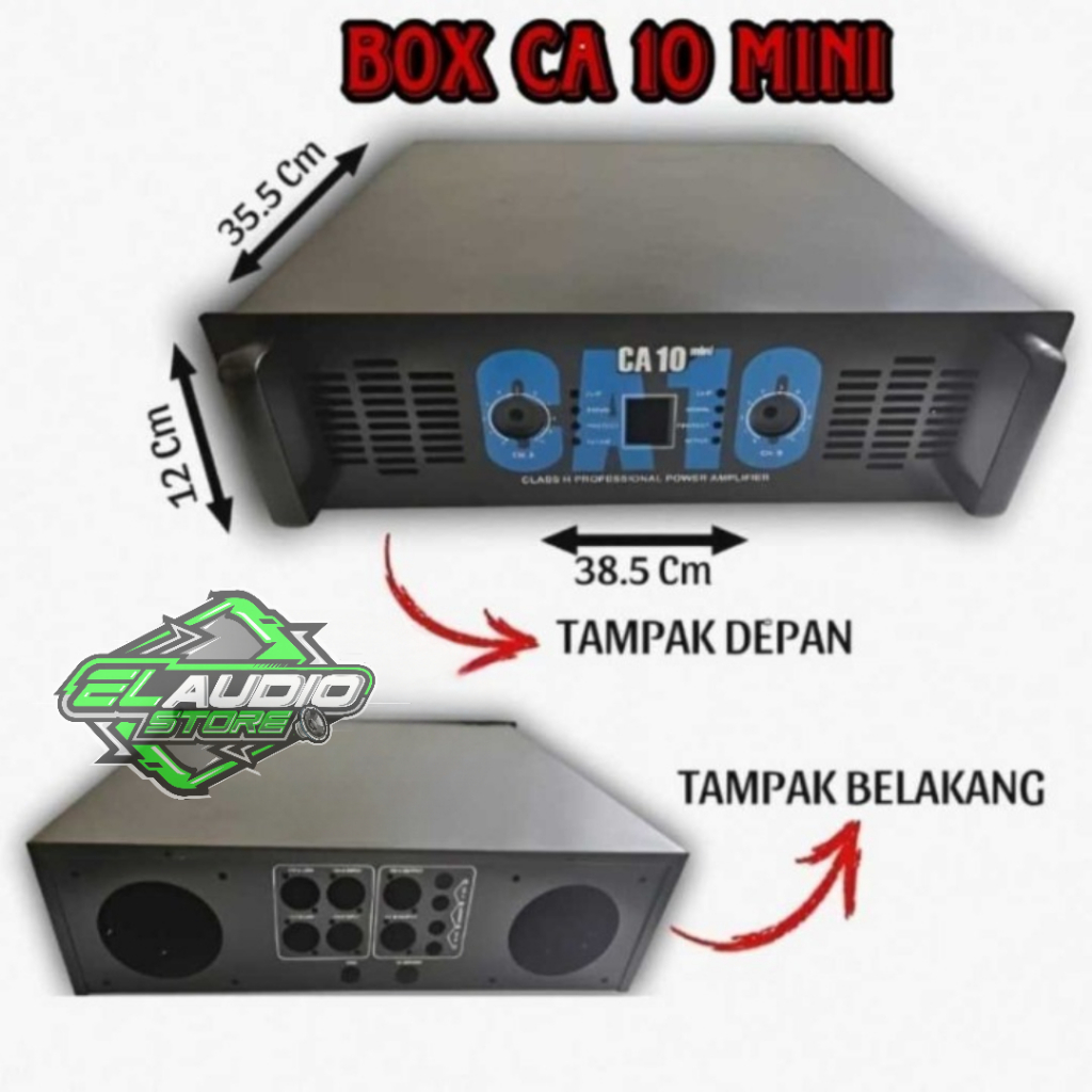 Box Power Amplifier CA10 Mini / Bok CA10 Series Bahan Tebal