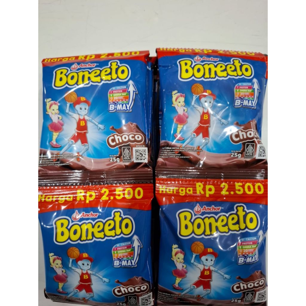 BONEETO Renceng(1 renceng isi 10 sachet) Vanilla/Cokelat