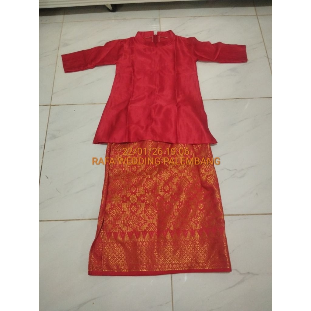 Baju Kurung/Baju Melayu/Baju Adat/Baju Tarian Kreasi + Rok Songket Anak Usia 6 sd 13 thn (Bonus Kalu