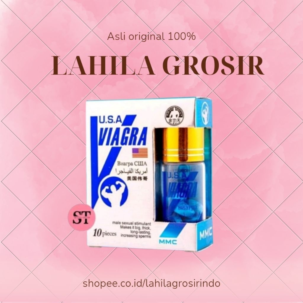 VIAGRA MMC BLUE ORIGINAL OBAT MENAMBAH STAMINA PRIA PIL BIRU ASLI