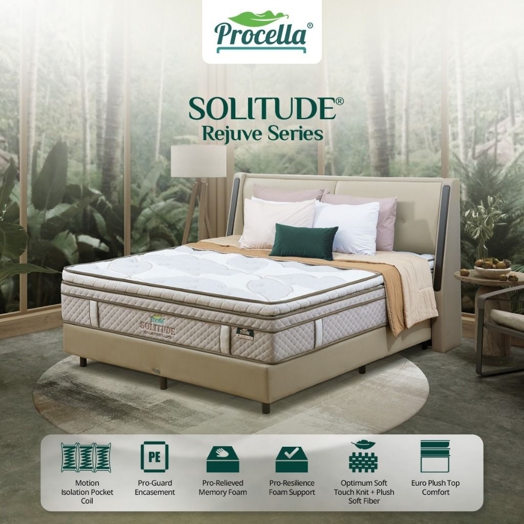 SPRINGBED PROCELLA TIPE SOLITUDE / KASUR SPRINGBED PROCELLA BY OLYMPIC