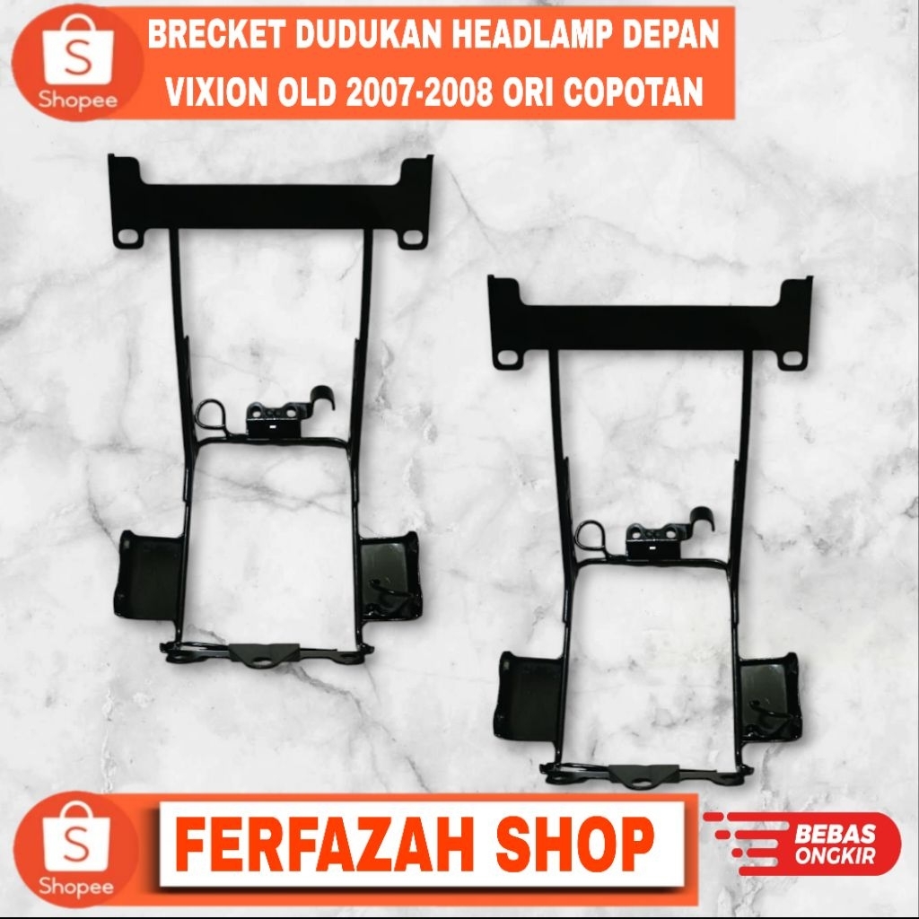FERFAZAH SHOP| BRECKET DUDUKAN LAMPU DEPAN VIXION 2007-2008 ORI COPOTAN | DUDUKAN HEADLAMP TOTOK DEP