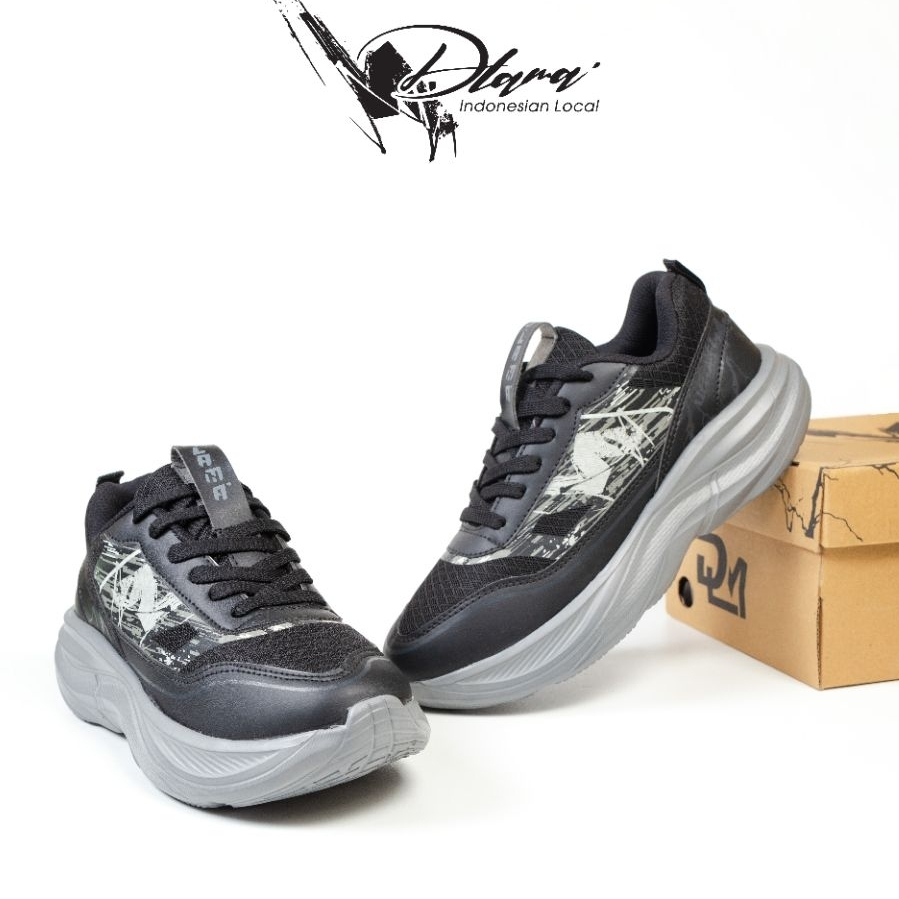 DLM Thunder - Sepatu Lari Pria Wanita Running Shoes Anti Selip Terbaru Size 36-44
