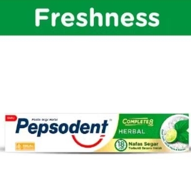 Pepsodent herbal 190gr extra daun sirih + jeruk nipis no dus