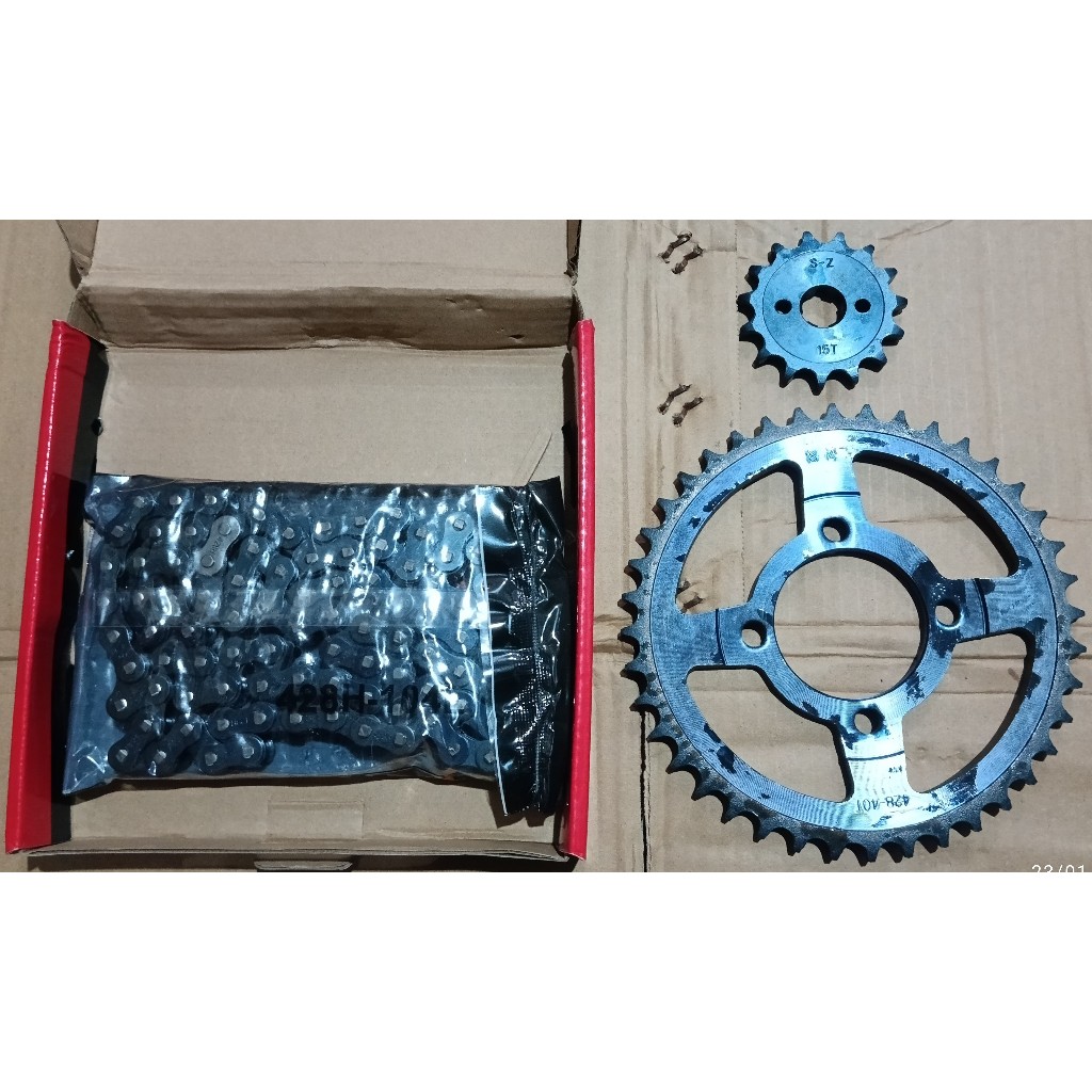 Gear Gir Set Assy Supra 428H 104L - 40T 15T - Gear Gir Set Gir Paket Supra X Merk SUBZERO