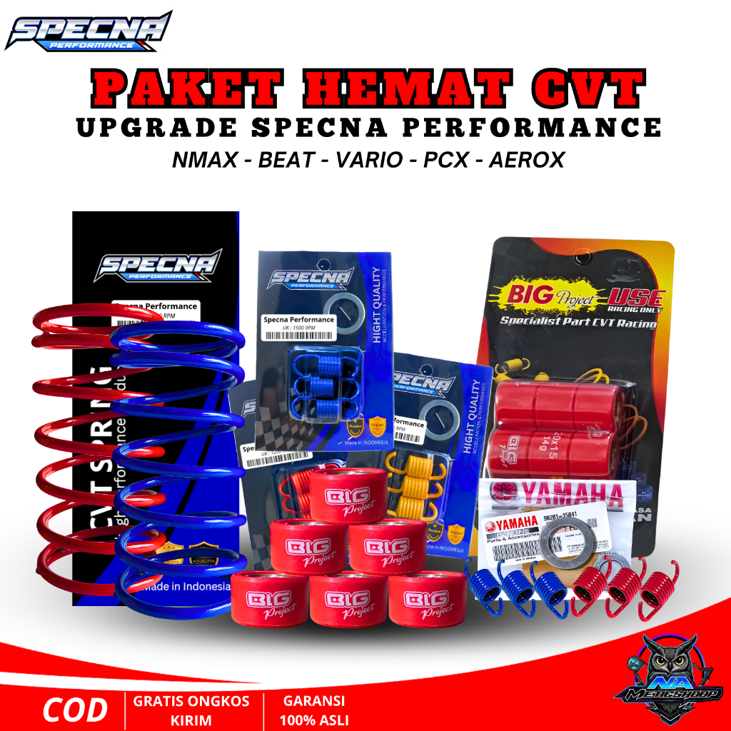 Paket CVT Nmax 155 Aerox 155 Lexi 125 Lexi 155 Kirian Per CVT Sentri Roller Aksellerasi cvt Aerox
