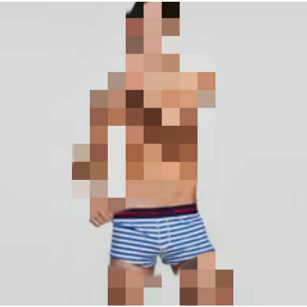 CELANA BOXER PRIA SEOBEAN MOTIF GARIS