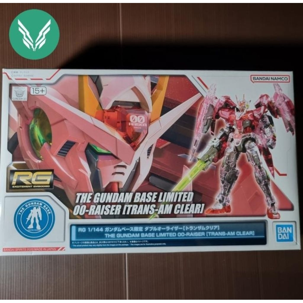RG Gundam Base Limited 00 Raiser Trans Am Clear Bandai