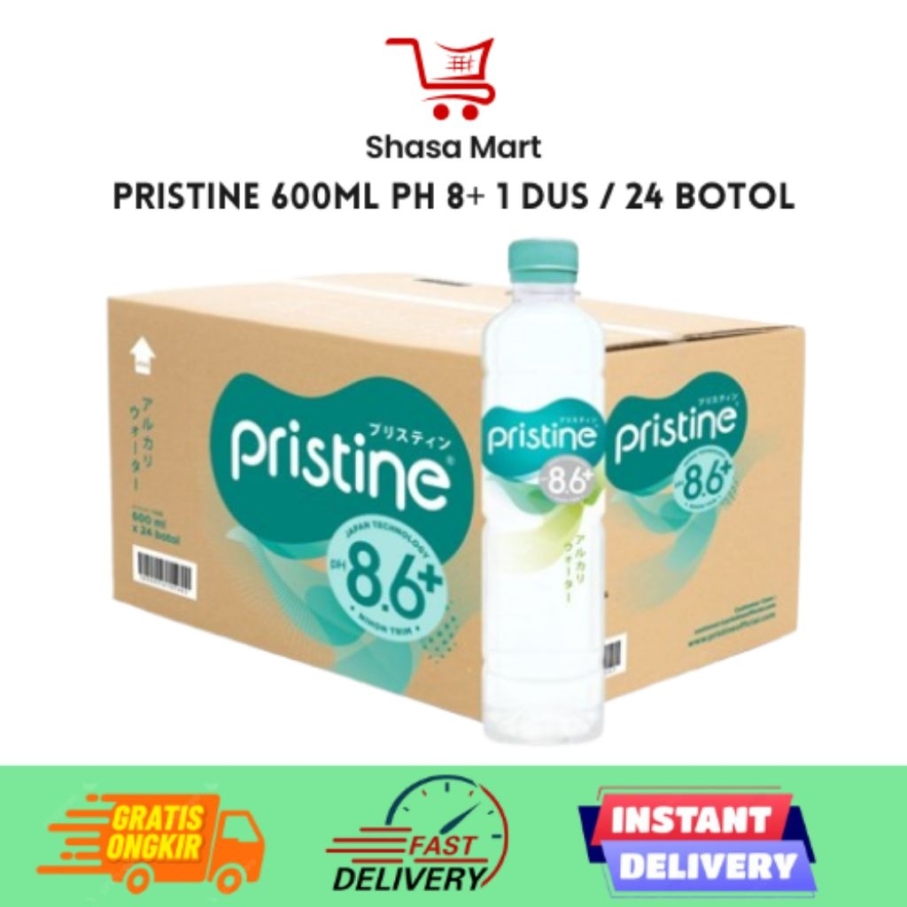 Pristine 600ml 1 Dus isi 24 Botol
