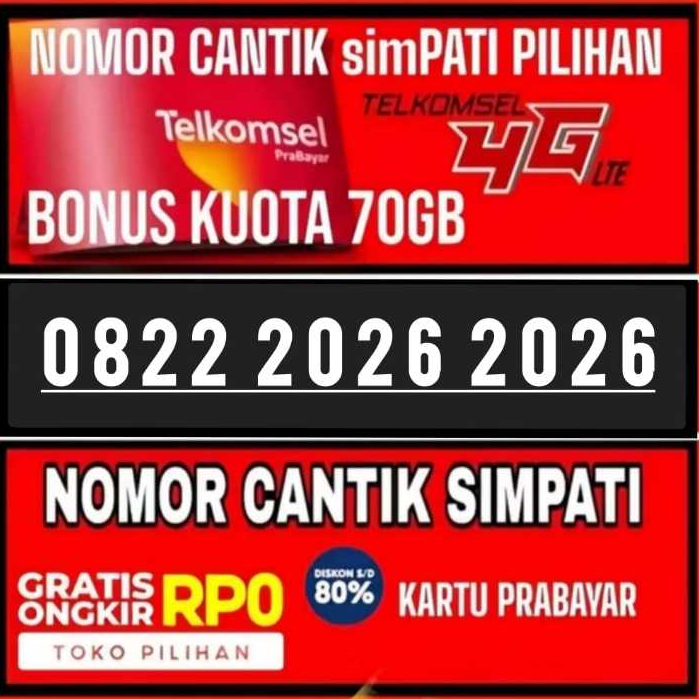 KARTU PERDANA TELKOMSEL NOMOR CANTIK TELKOMSEL 12 DIIGIT BONUS KUOTA 70GB COMBO SAKTI