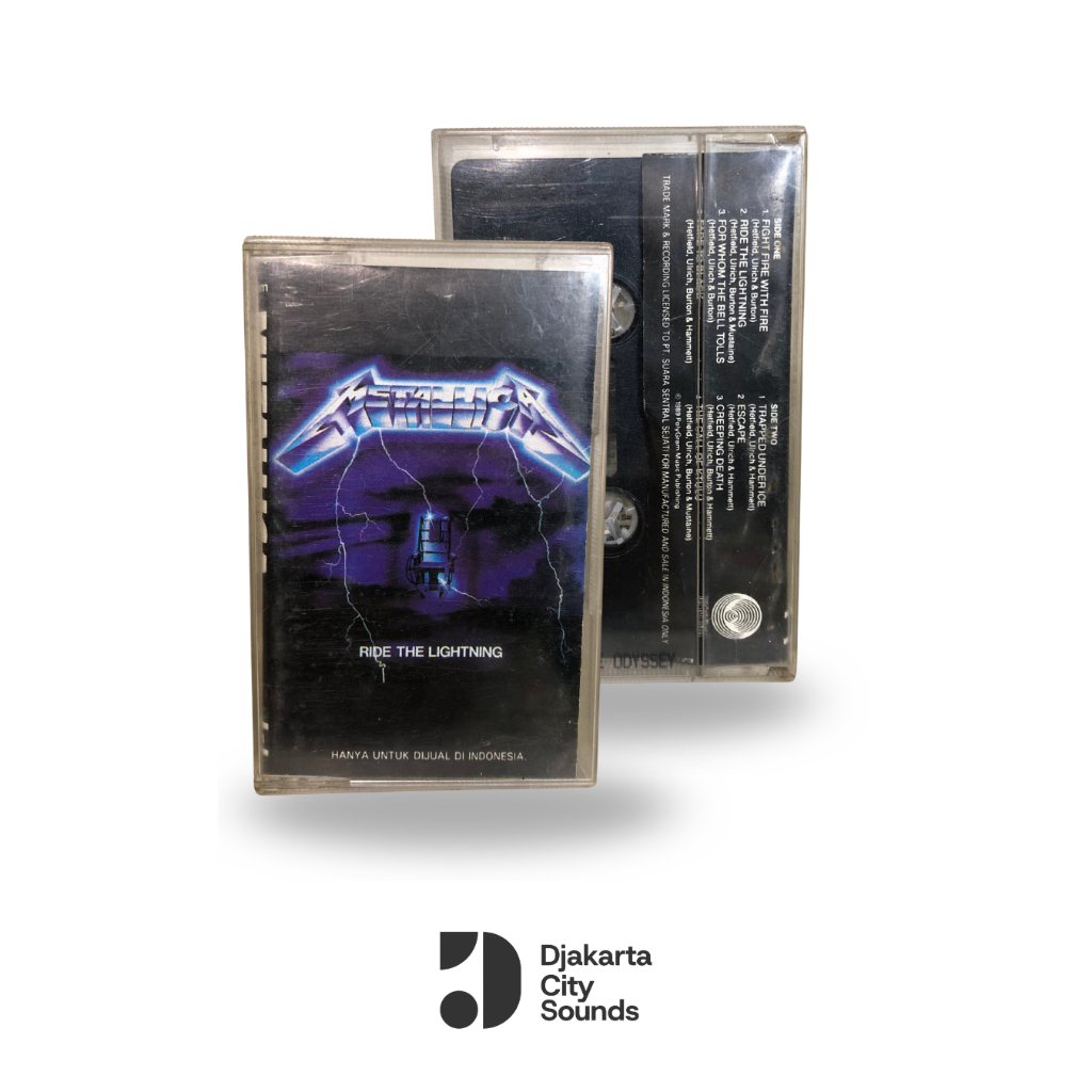 Kaset Pita Metallica - Ride The Lightning