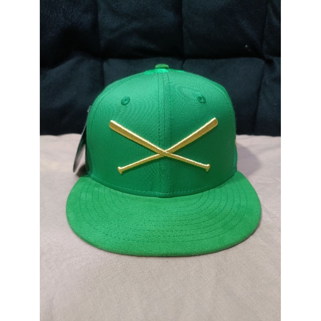 Topi New Era x Justfitted Crossbats St.Patricks Size 7 1/4 True Size ORIGINAL 100%