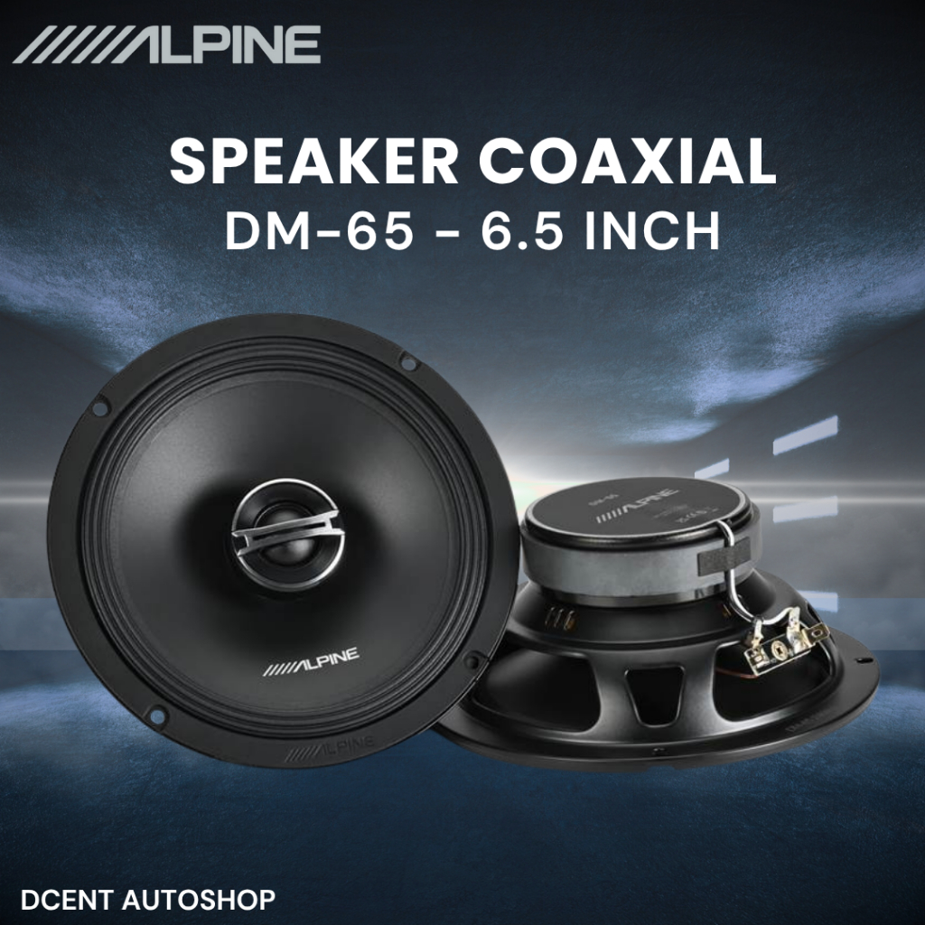 Speaker Audio Mobil - Alpine Speaker DM 65 - 6.5 Inch - Speaker Coaxial - Audio Mobil - Plug N Play 