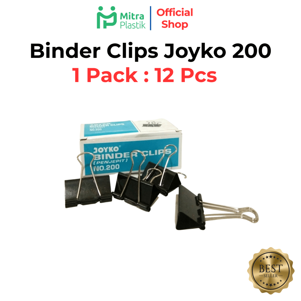 Binder Clips Joyko Binder Clips No 200 Penjepit Kertas Besar Paper Clip Besar Paper Clip Hitam