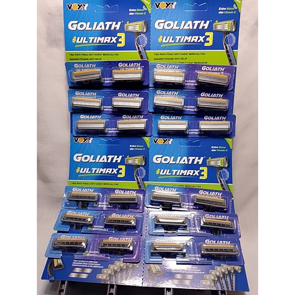 PISAU CUKUR JENGGOT GOLIATH 3MATA PISAU