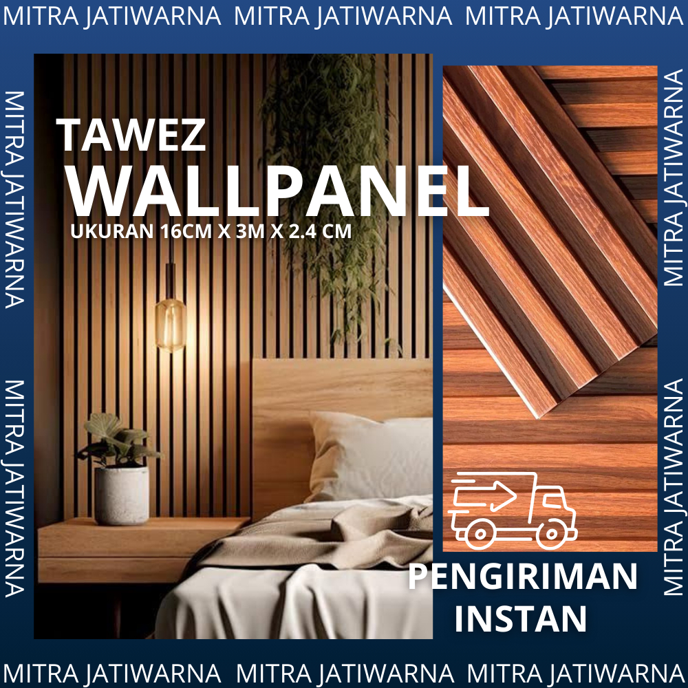 (INSTANT BANDUNG)  WallPanel PVC / WPC 3 MeterBahan Premium