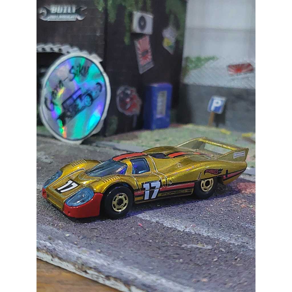 HOT WHEELS LOOSE PORSCHE 917LH GOLD BASE MERAH SILVER SERIES HOT ONES (CHASE) (ANGGAP TIDAK MULUS, M