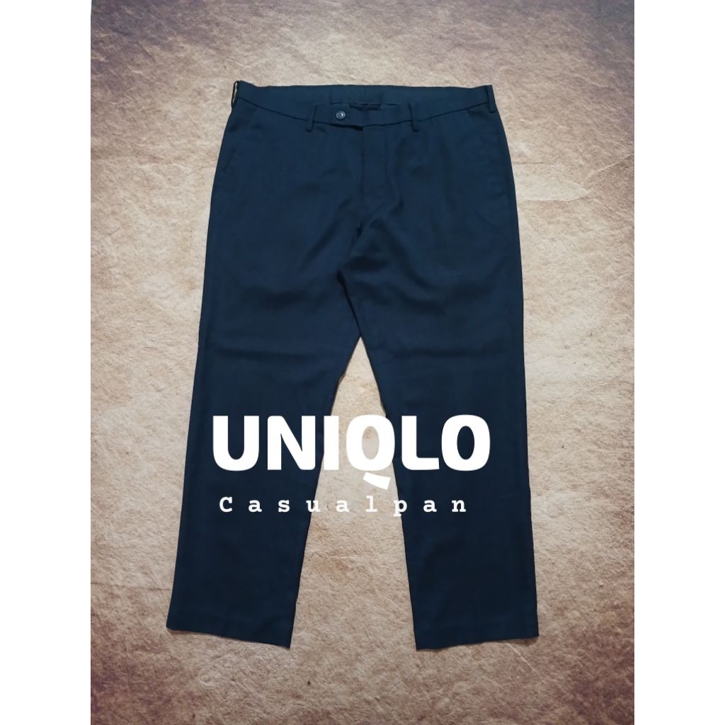 celana casual uniqlo pan bahan adem bekas recomend