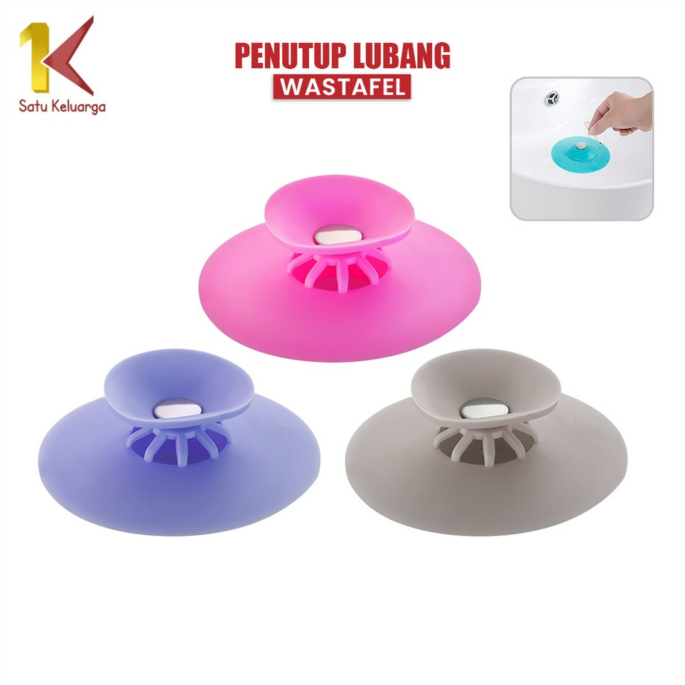 Satu Keluarga Saringan Wastafel C141 Penutup Lubang Cuci Piring dan Penutup Saluran Air Kamar Mandi 