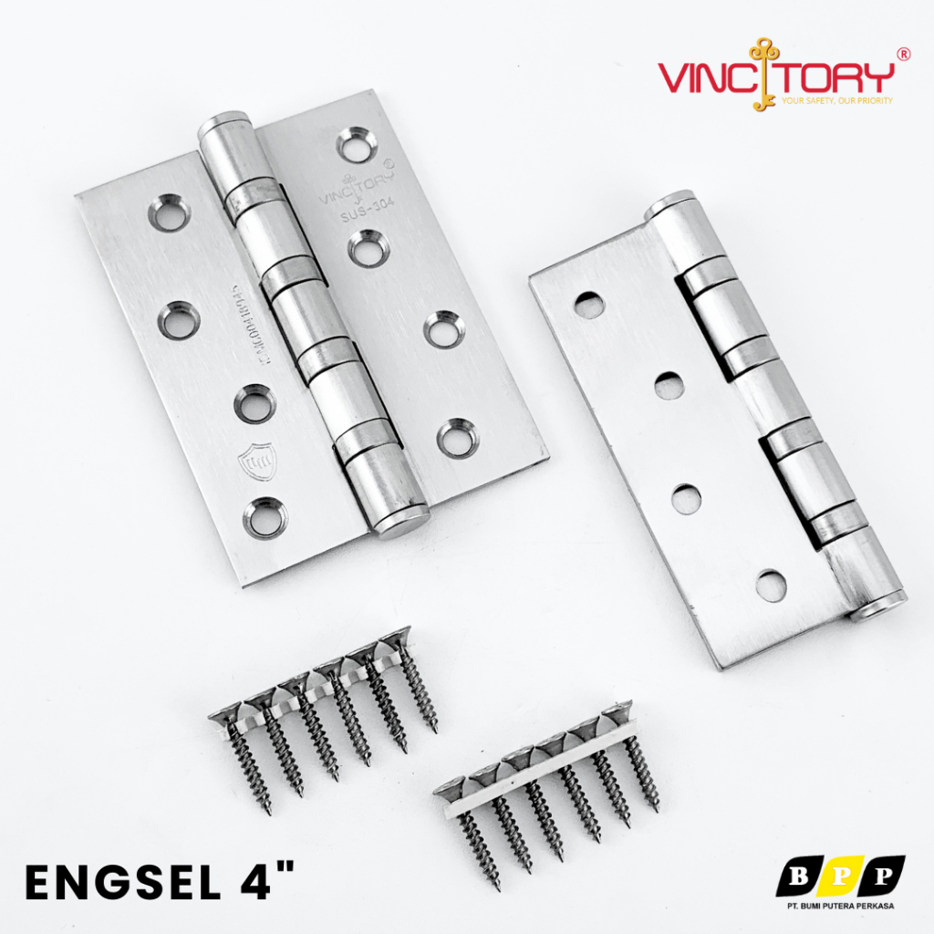 Engsel Stainless Pintu Rumah 4 inchi Tebal 3mm VINCITORY Engsel Pintu