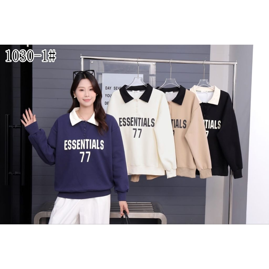Atasan Kaos Essentials Import