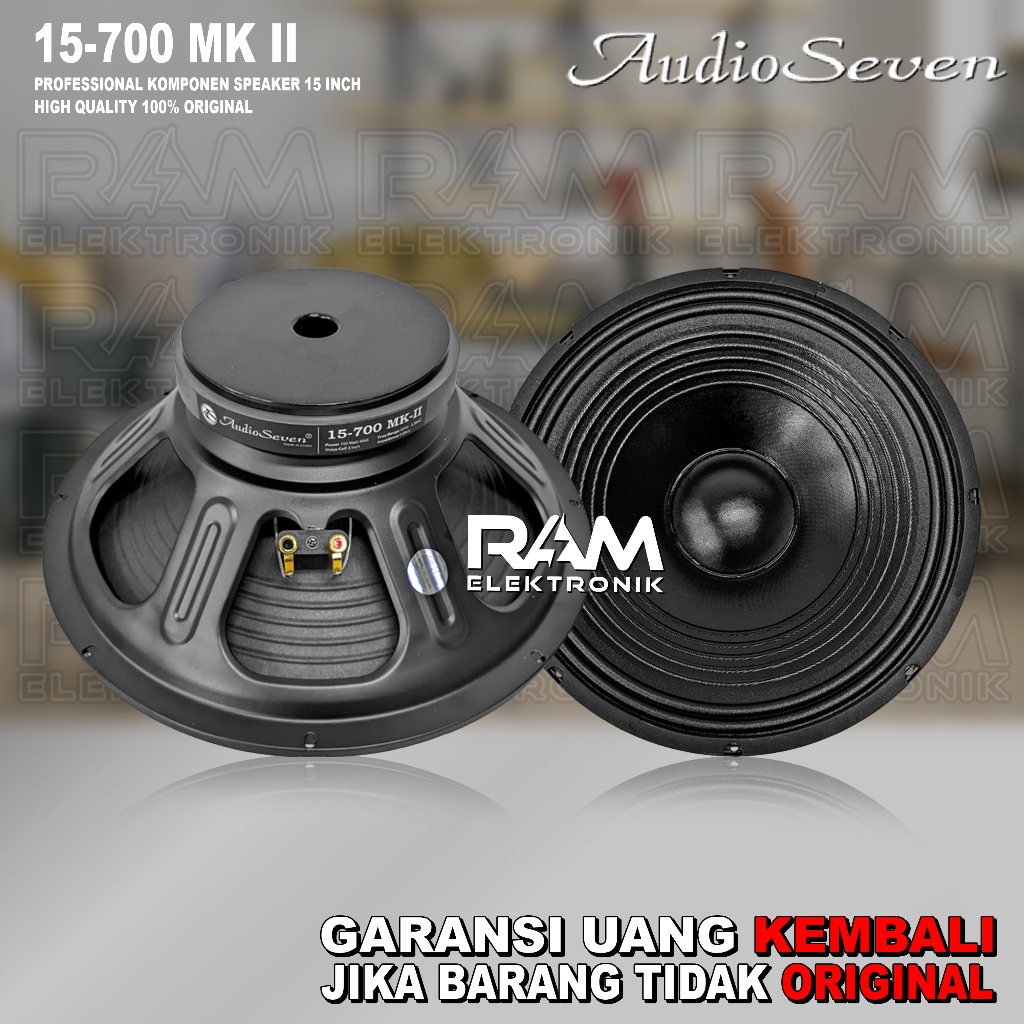 Komponen Speaker 15 Inch AUDIO SEVEN 15700 MK II | 15 700 MK II Max 700 Watt Original