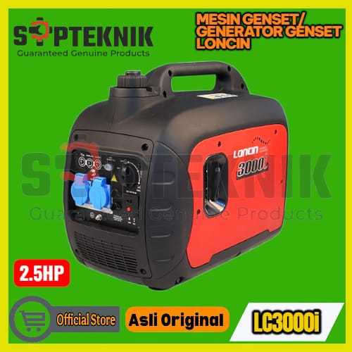 MESIN GENSET ATAU GENERATOR INVERTER LC 3000-i LONCIN 2500watt