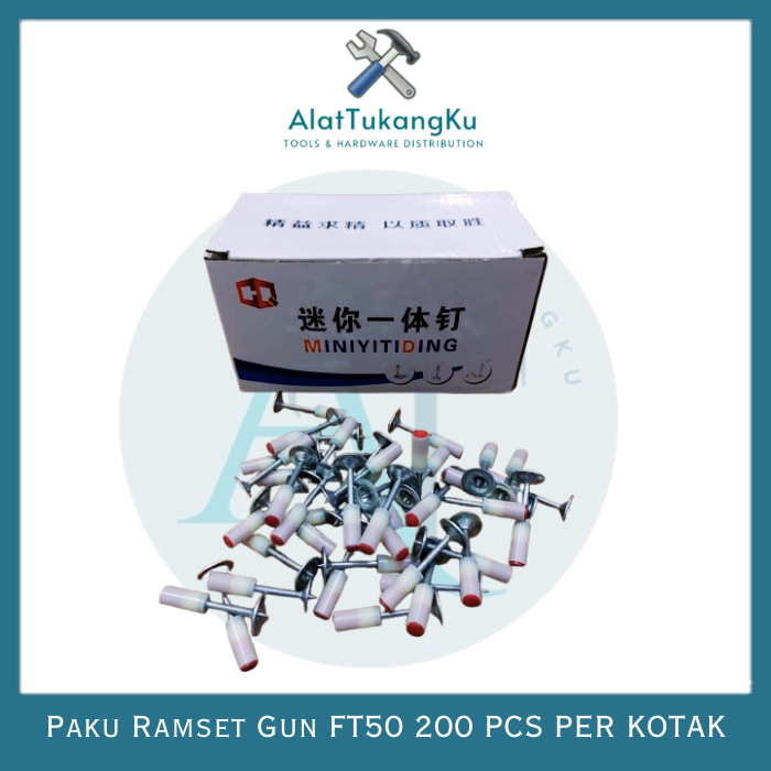 Paku Ramset Gun Beton Mini Ramset isi 200 Pcs / paku mini nail Fastening gun paku