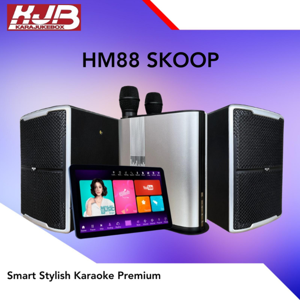 Paket Karaoke KJB HM88 SKOOP Smart Stylish Karaoke Premium Music and Cinema