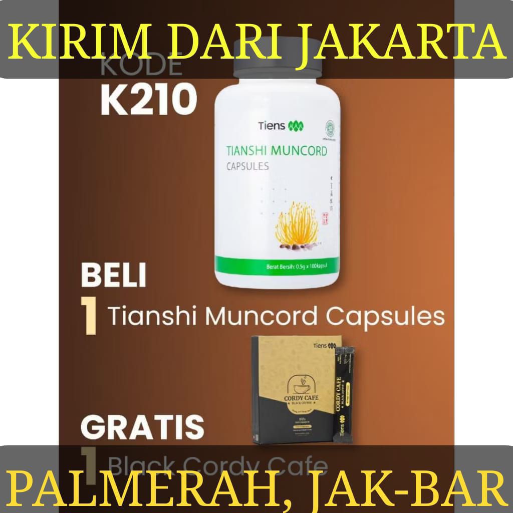 Muncord Capsules Tiens | Isi 100 Kapsul Segel Ori Tianshi | Dikirim dari Tiens Jakarta