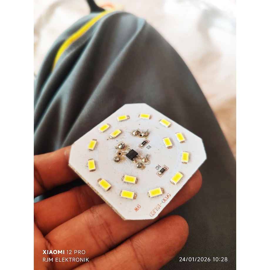 10 biji pcb lampu led 9 watt termurah