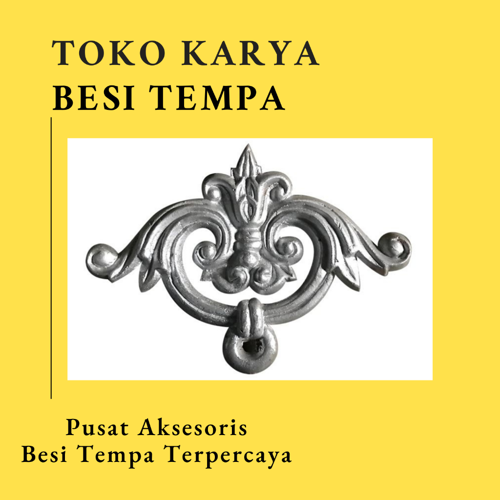 Ornamen Pagar Besi Tulip T-51 / Aksesoris Pagar Besi dan Tralis / Aksesoris Besi Tempa / Aksesoris P