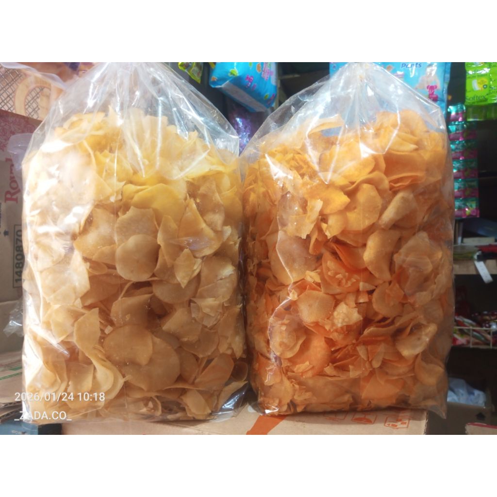 KERIPIK SINGKONG KEJU & BALADO ISI 1KG