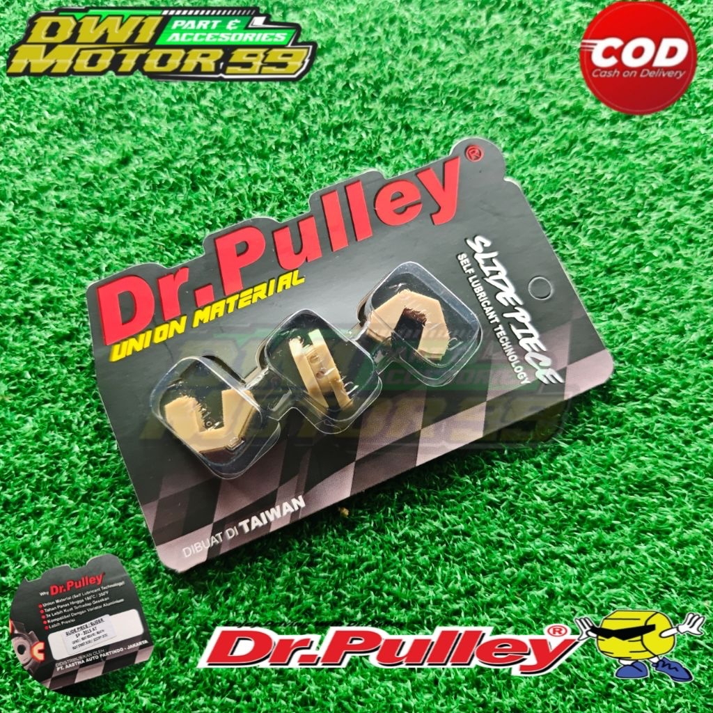 DR PULLEY PIECE SLIDE SLIDER GENIO BEAT DELUXE 2020 SCOOPY 2020 LED ASLI 100% DR PULLEY RACING